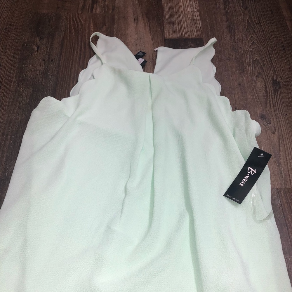 Mint green sleeveless top